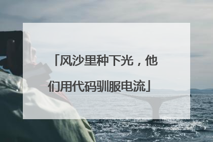 风沙里种下光，他们用代码驯服电流