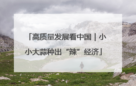 高质量发展看中国｜小小大蒜种出“辣”经济