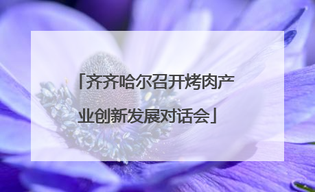 齐齐哈尔召开烤肉产业创新发展对话会