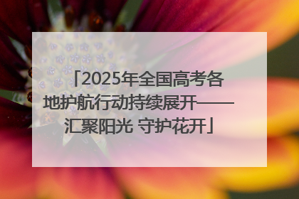 2025年全国高考各地护航行动持续展开——汇聚阳光 守护花开