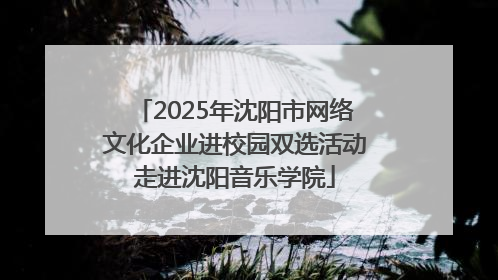2025年沈阳市网络文化企业进校园双选活动走进沈阳音乐学院