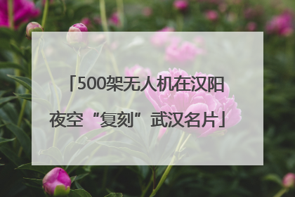 500架无人机在汉阳夜空“复刻”武汉名片