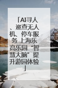 AI寻人、巡查无人机、停车服务 上海乐高乐园“智慧大脑”提升游园体验
