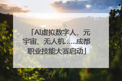 AI虚拟数字人、元宇宙、无人机……成都职业技能大赛启动